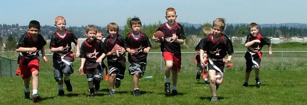 MVP photo fo boys running in line
